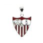 Charm Escudo Sevilla F. C - Colgante Oficial Plata de Ley Esmaltado a Color | CJ4003A
