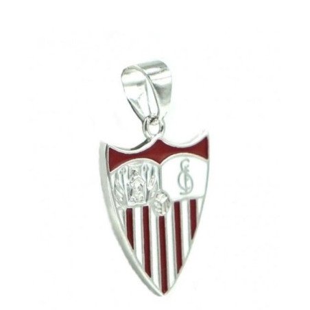 Charm Escudo Sevilla F. C - Colgante Oficial Plata de Ley Esmaltado a Color | CJ4003A