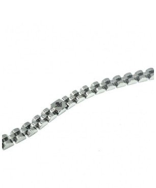 Pulsera Real Betis Balompié - Eslabones de Acero con Escudo Grabado en el Centro | CJ5018A