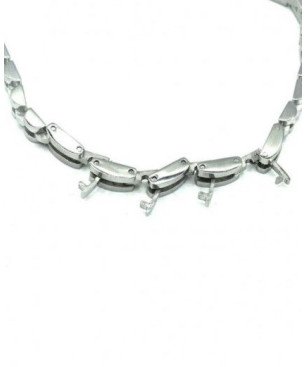 Pulsera Real Betis Balompié - Eslabones de Acero con Escudo Grabado en el Centro | CJ5018A