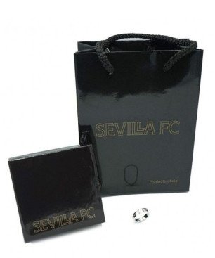 Anillo Sevilla F. C. Oficial - Talla 16 - Plata de Ley con Grabado Escudo y Frase "Nunca te Rindas" | CJ7003A16