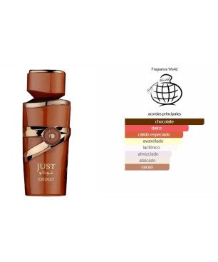 Perfumes JUST-CHOCO | FRAGRANCE WORLD 100ml | Fragancia Mujer EAU DE PARFUM
