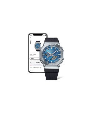 Reloj G-SHOCK Unisex – Metal Premium, Bluetooth® y Tough Solar | 20 BAR | Correa Bio-Resina GBM-2100A-2BER