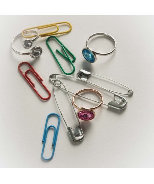 Anillo VICTORIA CRUZ Basic Para Mujer (11,5mm) -  Anillo Ajustable de Cristal y Plata de Ley - Baño en Oro 18KT | A2522-07DA