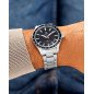Reloj MAREA para hombre solar correa de acero y esfera negra B41367/5