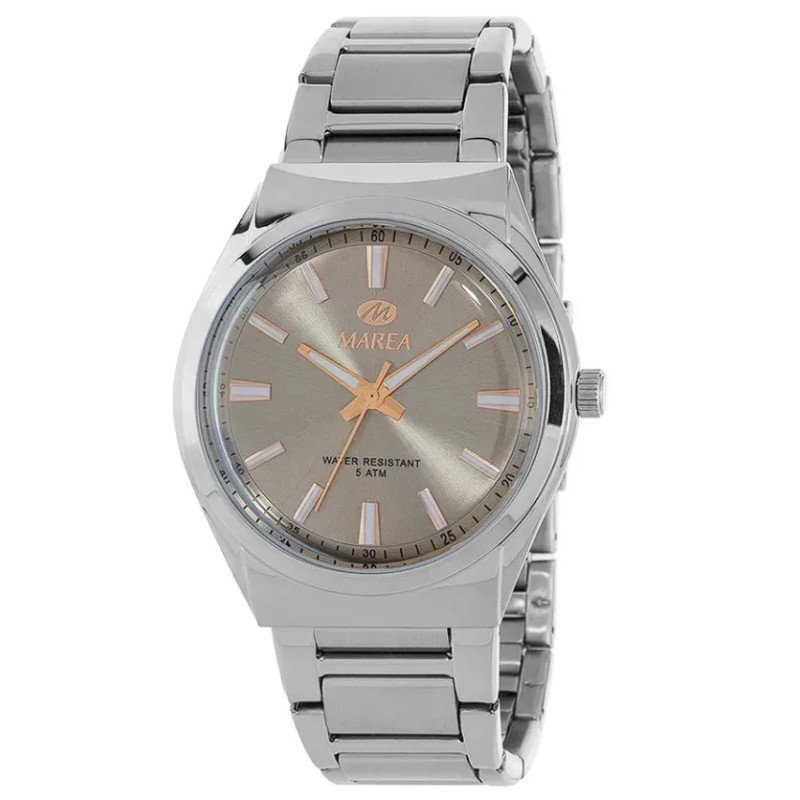 Reloj MAREA Hombre de Acero con Esfera Verde, Bisel Plateado y Caja de 44 mm B54281/2