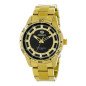 Reloj MAREA Hombre de Acero Dorado con Esfera Negra Texturizada, Bisel con Números y Caja de 43 mm B54282/4