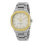 Reloj MAREA Hombre de Acero Bicolor con Esfera Blanca, Bisel Dorado y Caja de 40 mm B54265/5