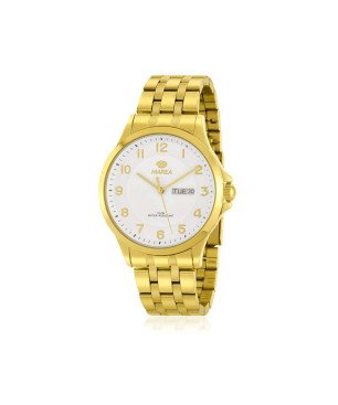 Reloj MAREA Mujer de Acero con Índices Dorados, Bisel Dorado y Caja de 40 mm B36201/4