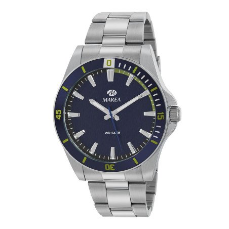 Reloj MAREA Hombre de Acero con Esfera Azul, Bisel Azul y Caja de 43 mm B35352/3