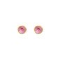 Pendientes VICTORIA CRUZ Basic Para Mujer - Cristal en Plata de Ley AntiquePink Forma Círculo (7mm) - Baño Oro 18KT | A3331-19DT Pendientes VICTORIA CRUZ Basic Para Mujer - Cristal en Plata de Ley AntiquePink Forma Círculo (7mm) - Baño Oro 18KT | A3331-19DT