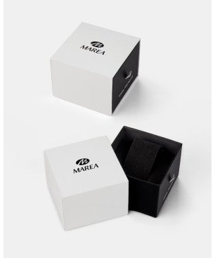 Reloj MAREA Mujer de Acero Bicolor IP Dorado con Esfera Blanca y Caja de 30 mm B54288/3