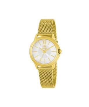 Reloj MAREA Mujer Dorado con Esfera Blanca y Brazalete de Acero 33 mm B54292/6
