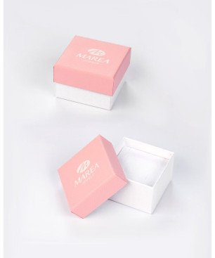 Pendientes MAREA Girls de Plata de Ley con Unicornio de Esmalte Rosa y Cierre de Presión D02401/AK