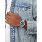 Reloj CASIO Para Hombre - Cronógrafo con Calendario - Correa de Acero y Esfera Azul Intenso - 5 ATM - MTP-1375PD-2A2VEF