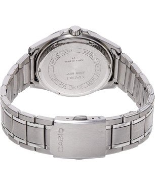Reloj CASIO Para Hombre - Cronógrafo con Calendario - Correa de Acero y Esfera Azul Intenso - 5 ATM - MTP-1375PD-2A2VEF