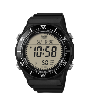 Reloj CASIO Para Hombre - Correa Negra con Pantalla Digital y Bisel Giratorio Negro - Sumergible (100m) - AE-1700H-1AVEF