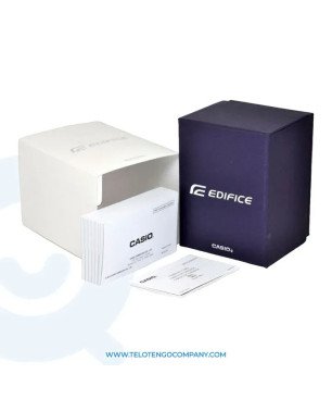 Reloj CASIO EDIFICE Cronógrafo de Acero Inoxidable con Esfera Amplia y Diseño Clásico EFV-560D-2AVUEF