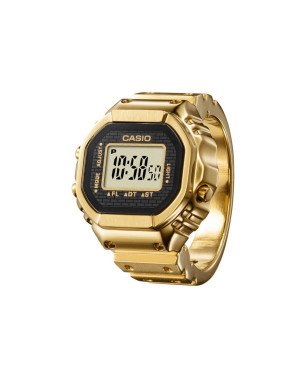 Anillo Reloj CASIO Unisex Digital - Estructura Metálica IP Dorado - Edición Especial - CRW-001G-9ER