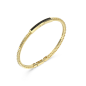 Pulsera GUESS Hombre de Acero Dorado con Detalle Central Negro JUMB05099JWYGS
