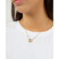 Collar GUESS ICONIQUE Mujer de Acero Dorado con Corazón y Pedrería JUBN05526JWYGT-U