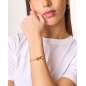 Pulsera GUESS AMORE Mujer de Acero Dorado con Infinito y Grabado Central JUBB05050JWYGS