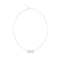 Collar GUESS AMORE Mujer de Acero Plateado con Infinito y Grabado Central JUBN05049JWRHT-U