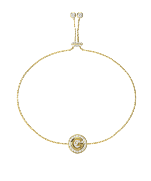 Pulsera GUESS G CRYSTAL Mujer de Acero Dorado con Icono G y Pedrería JUBB05447JWYGT-U