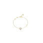 Pulsera GUESS M'ama Non M'ama - Cadena Acero e IP Dorado con Motivo de Aro y Corazón de Cristal - JUBB04668JWYGS