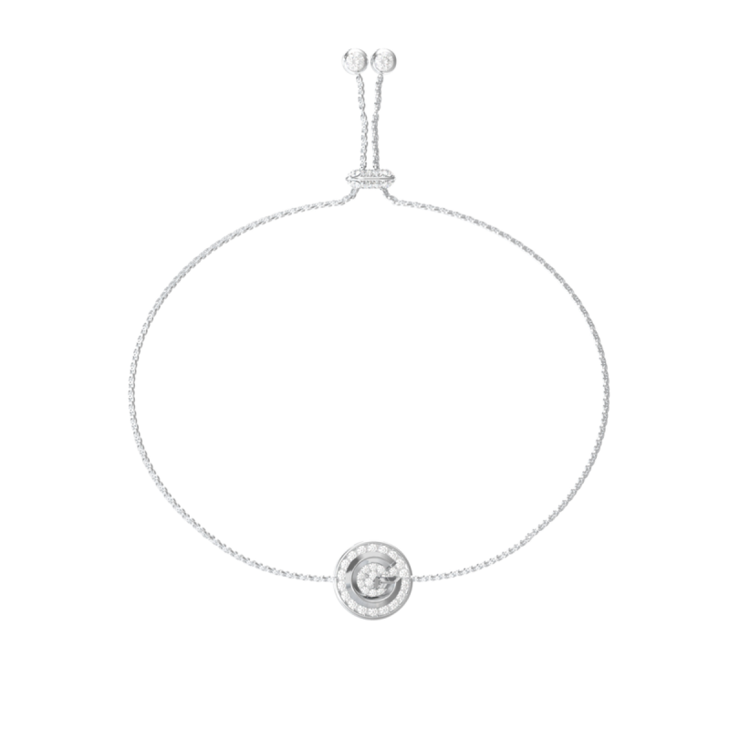 Pulsera GUESS G CRYSTAL Mujer de Acero Plateado con Icono G y Pedrería JUBB05447JWRHT-U