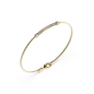 Pulsera GUESS KALYBE de Acero Dorado con Cable y Pieza Central con Pedrería JUBB05396JWYGS