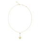 Collar GUESS L.O.V.E Para Mujer - Cadena Acero IP Dorado con Corazón Colgante Decorado con Pedrería - JUBN05460JWYGT-U Collar GUESS L.O.V.E Para Mujer - Cadena Acero IP Dorado con Corazón Colgante Decorado con Pedrería - JUBN05460JWYGT-U