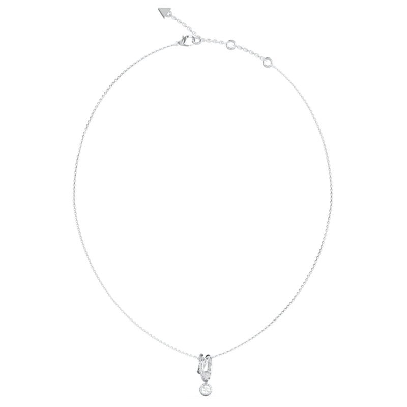 Collar GUESS TINY PEARLY de Acero Plateado con Cadena y Colgante de Perla JUBN05523JWRHT-U