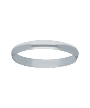 Alianza media caña lisa 3 MM plata de ley