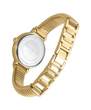 Reloj VICEROY Para Mujer - Caja de Acero y Brazalete IP Dorado - Esfera Verde con Movimiento Analógico Cuarzo - 401314-67