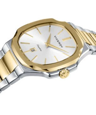 Reloj VICEROY para Hombre Colección Laura Escanes de Acero Bicolor con Caja Hexagonal y Brazalete de Acero 45111-87