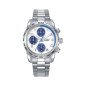 Reloj VICEROY NEXT Para Niño - Cronógrafo Correa y Caja de Acero Esfera Blanca/Azul - Incluye Pulsera Piel con Cruz - 401471-05