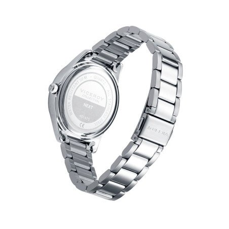 Reloj VICEROY NEXT Para Niño - Correa y Caja de Acero con Esfera Blanca/Azul - Incluye Pulsera Piel Azul con Cruz - 401475-04