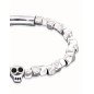 Pulsera UNOde50 Ser Imparable - Elástica de Aleación de Metales Bañada en Plata - Detalle de Calavera | PUL2589NGRMTL0L Pulsera UNOde50 Ser Imparable - Elástica de Aleación de Metales Bañada en Plata - Detalle de Calavera | PUL2589NGRMTL0L