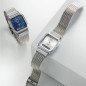 Reloj CASIO Vintage Unisex - Analógico-Digital Correa de Malla Plateada y Esfera Blanca Edgy Collection - AQ-230EM-7AEF Reloj CASIO Vintage Unisex - Analógico-Digital Correa de Malla Plateada y Esfera Blanca Edgy Collection - AQ-230EM-7AEF