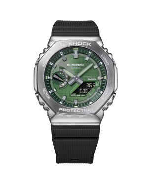 Reloj G-SHOCK Unisex – Metal Octogonal Tough Solar y Bluetooth® | 20 BAR | Correa Bio-Resina y Esfera Verde – GBM-2100A-1A3ER