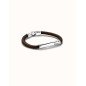 Pulsera UNOde50 Ser Natural - Cuero Marrón con Detalle de Acero Bañado en Plata de Ley - TALLA L | PUL2462MARMTL0L