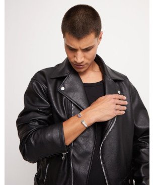 Pulsera Rígida UNOde50 Ser Sin Complejos - Acero Liso Bañado en Plata - Extremos Cuadrados | PUL2493MTL0000L