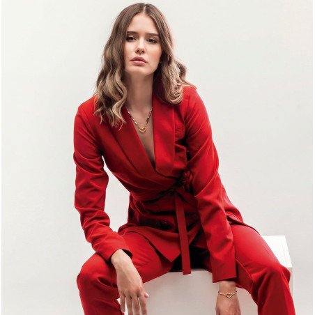 Pulsera VICEROY Para Mujer - Corazón Plata de Primera Ley Bañado en Oro y Piedras Sintéticas | 13262P100-94