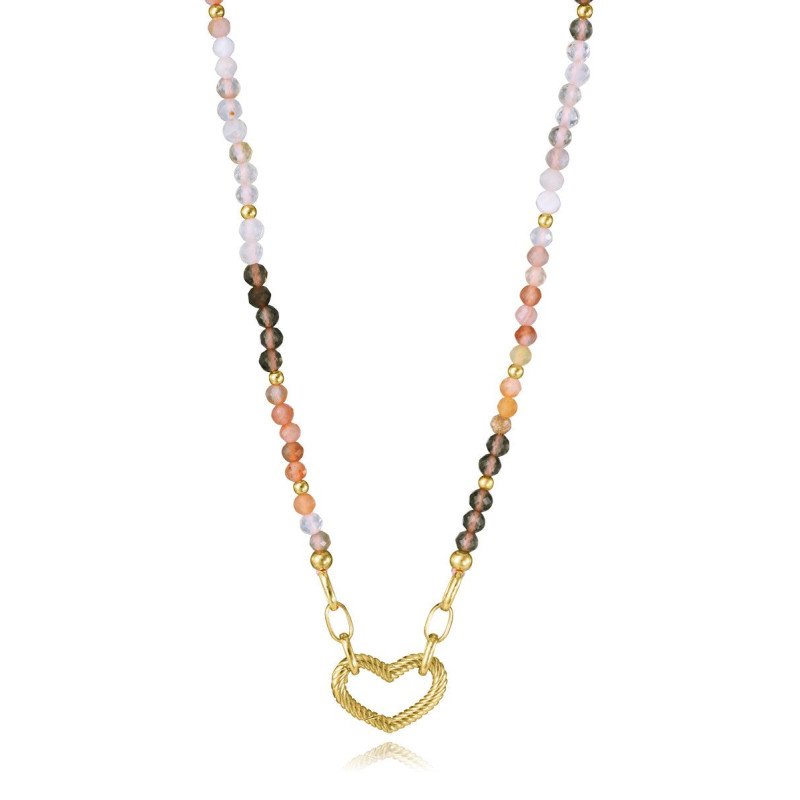 Collar VICEROY Para Mujer - Corazón Plata de Primera Ley Bañado en Oro y Piedras Sintéticas | 13262C100-94 Collar VICEROY Para Mujer - Corazón Plata de Primera Ley Bañado en Oro y Piedras Sintéticas | 13262C100-94