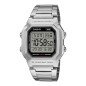 Reloj Casio digital Metalizado 10 años batería Sumergible 100M W-800HD-1AVEF