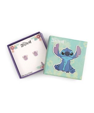 Pendientes Disney Stitch Para niña Bronce Plateado Rosa BC0002P