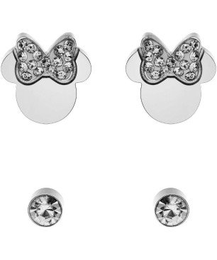 Pendientes Disney S600149RWL-B.CJ Minnie Circonitas Acero Plateado