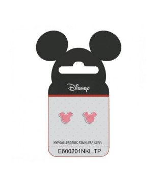 Pendientes Disney E600201NKL.TP Mickey Acero Rosa