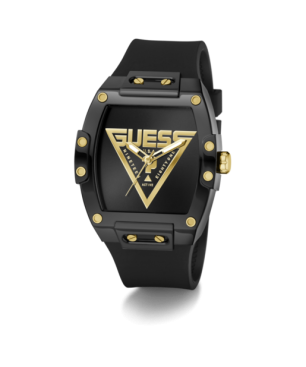 Reloj Guess Hombre Phoenix Negro Silicona 41.5mm Cuarzo Analógico GW1072G2
